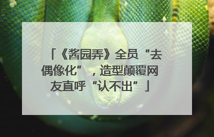 《酱园弄》全员“去偶像化”，造型颠覆网友直呼“认不出”