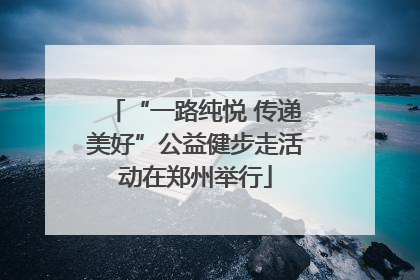 “一路纯悦 传递美好”公益健步走活动在郑州举行