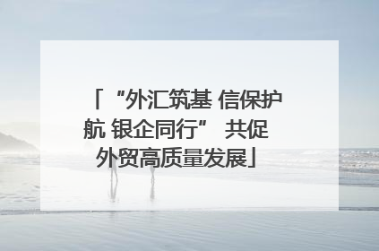 “外汇筑基 信保护航 银企同行” 共促外贸高质量发展