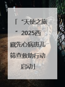 “天使之旅”2025西藏先心病患儿筛查救助行动启动
