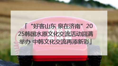 “好客山东 泉在济南”2025韩国水原文化交流活动圆满举办 中韩文化交流再添新彩
