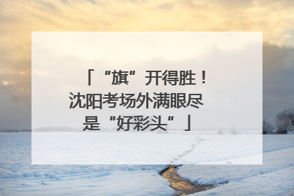 “旗”开得胜！沈阳考场外满眼尽是“好彩头”