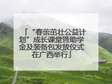 “春蕾茁壮公益计划”成长课堂暨助学金及装备包发放仪式在广西举行