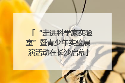 “走进科学家实验室”暨青少年实验展演活动在长沙启幕