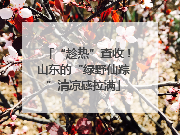 “趁热”查收！山东的“绿野仙踪”清凉感拉满