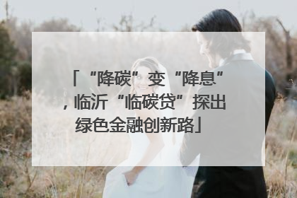 “降碳”变“降息”，临沂“临碳贷”探出绿色金融创新路