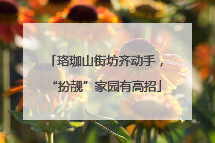 珞珈山街坊齐动手，“扮靓”家园有高招