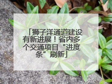 狮子洋通道建设有新进展！省内多个交通项目“进度条”刷新