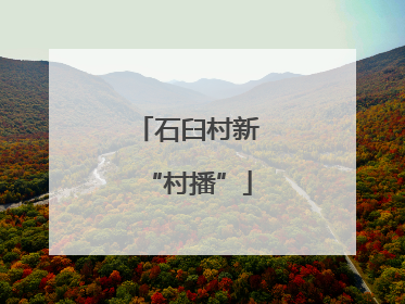 石臼村新“村播”