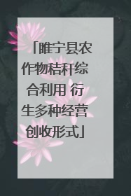 睢宁县农作物秸秆综合利用 衍生多种经营创收形式