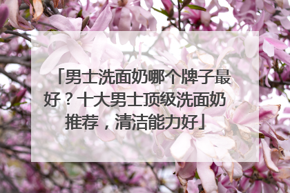 男士洗面奶哪个牌子最好？十大男士顶级洗面奶推荐，清洁能力好