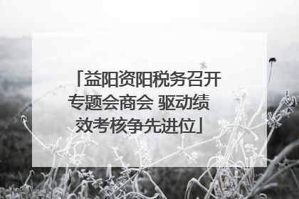益阳资阳税务召开专题会商会 驱动绩效考核争先进位