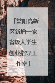 益阳高新区新增一家省级大学生创业指导工作室