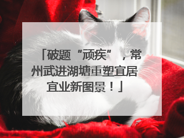 破题“顽疾”，常州武进湖塘重塑宜居宜业新图景！