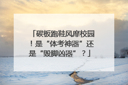 碳板跑鞋风靡校园！是“体考神器”还是“毁脚凶器”？