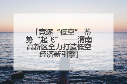 竞逐“低空” 蓄势“起飞”——渭南高新区全力打造低空经济新引擎