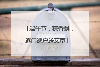 端午节，粽香飘，逐门逐户送艾草