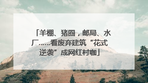 羊棚、猪圈，邮局、水厂……看废弃建筑“花式逆袭”成网红村咖
