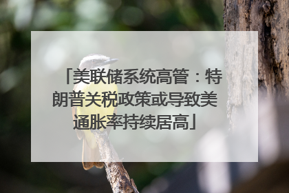 美联储系统高管：特朗普关税政策或导致美通胀率持续居高