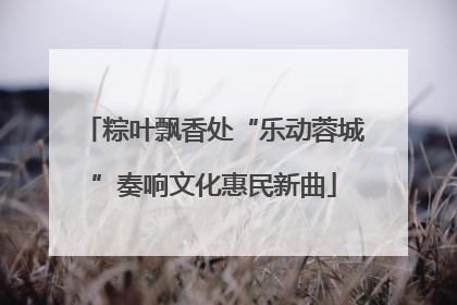 粽叶飘香处“乐动蓉城”奏响文化惠民新曲
