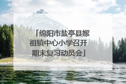 绵阳市盐亭县嫘祖镇中心小学召开期末复习动员会