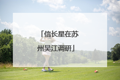 信长星在苏州吴江调研