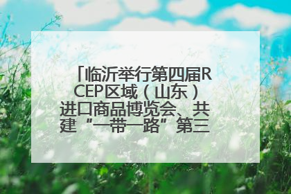 临沂举行第四届RCEP区域（山东）进口商品博览会、共建“一带一路”第三届临沂商城国际采购商大会新闻发布会