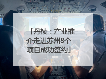 丹棱：产业推介走进苏州8个项目成功签约
