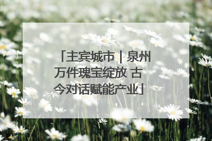 主宾城市｜泉州万件瑰宝绽放 古今对话赋能产业