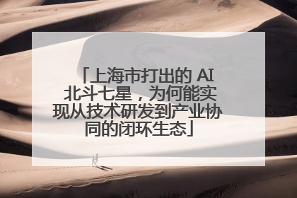 上海市打出的 AI 北斗七星，为何能实现从技术研发到产业协同的闭环生态