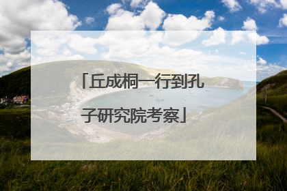丘成桐一行到孔子研究院考察