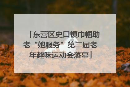 东营区史口镇巾帼助老“她服务”第二届老年趣味运动会落幕