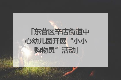 东营区辛店街道中心幼儿园开展“小小购物员”活动