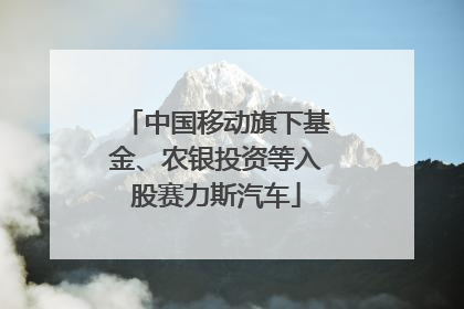 中国移动旗下基金、农银投资等入股赛力斯汽车
