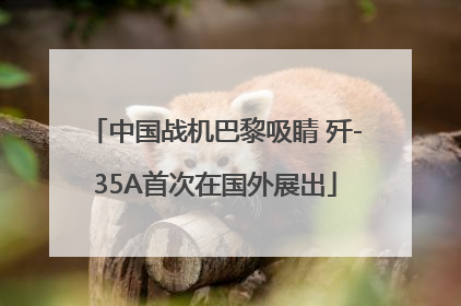 中国战机巴黎吸睛 歼-35A首次在国外展出