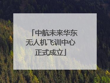 中航未来华东无人机飞训中心正式成立