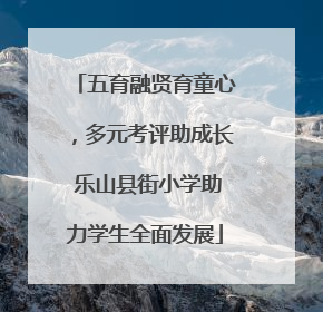 五育融贤育童心，多元考评助成长 乐山县街小学助力学生全面发展