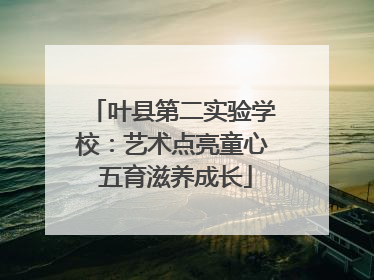 叶县第二实验学校：艺术点亮童心 五育滋养成长