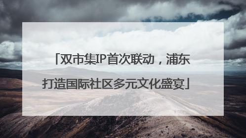 双市集IP首次联动，浦东打造国际社区多元文化盛宴