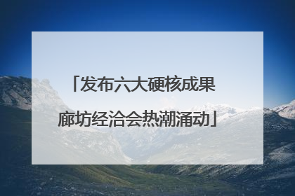 发布六大硬核成果 廊坊经洽会热潮涌动