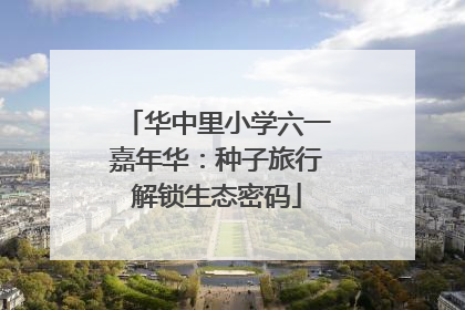 华中里小学六一嘉年华：种子旅行解锁生态密码