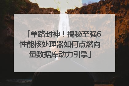 单路封神！揭秘至强6性能核处理器如何点燃向量数据库动力引擎