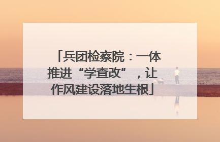 兵团检察院：一体推进“学查改”，让作风建设落地生根