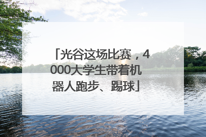 光谷这场比赛，4000大学生带着机器人跑步、踢球