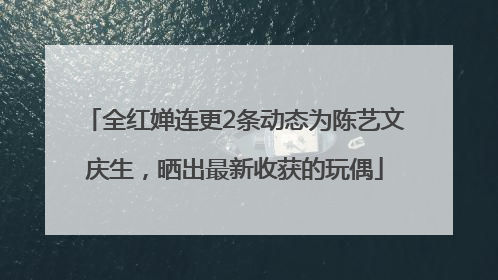 全红婵连更2条动态为陈艺文庆生，晒出最新收获的玩偶