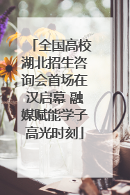 全国高校湖北招生咨询会首场在汉启幕 融媒赋能学子高光时刻