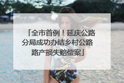 全市首例！延庆公路分局成功办结乡村公路路产损失赔偿案