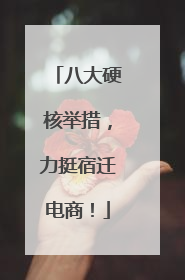 八大硬核举措，力挺宿迁电商！