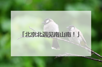 北京北遇见南山南！