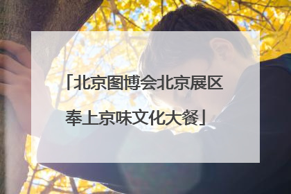 北京图博会北京展区奉上京味文化大餐